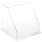Plymor Clear Acrylic Slanted Front Display Case, 6" x 6" x 6"